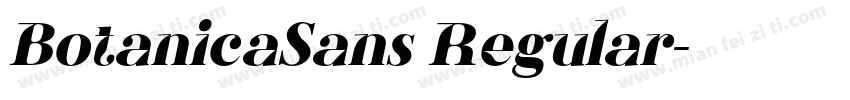 BotanicaSans Regular字体转换